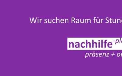 Wir suchen Raum für Stunden (Nachhilfe)