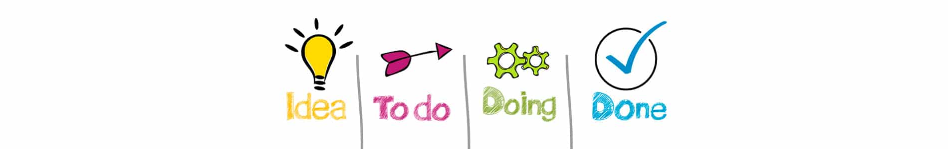 triums - begegnen-begleiten-weiterbringen - Grafik Idea-todo-doing-done